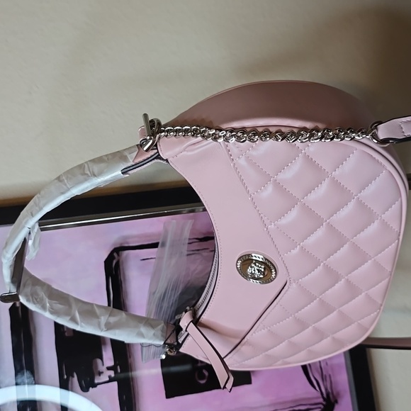 Brand New Versace Medusa Pink Quilted 2 Way Bag! - Picture 5 of 15